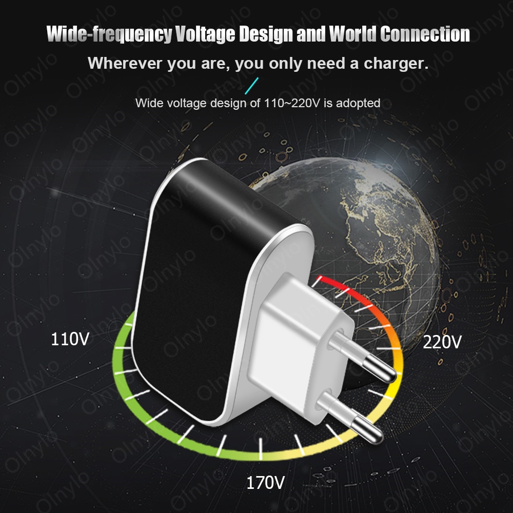 3 1a Usb Laders Snelle Opladen Eu Us Plug 3 Poorte Grandado