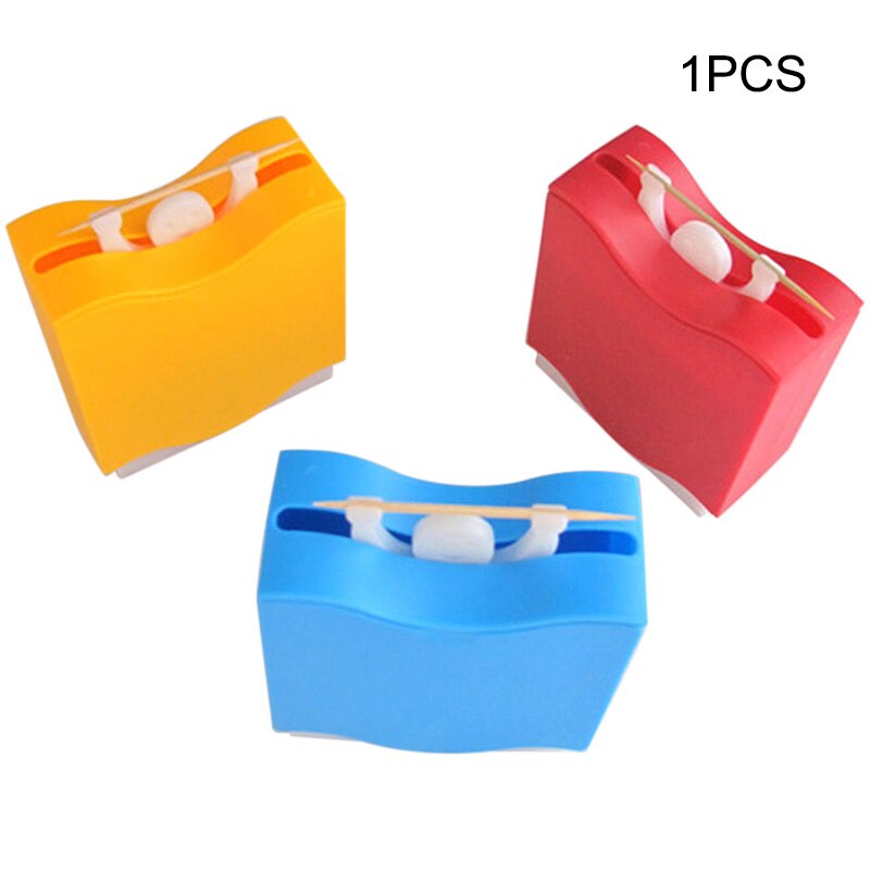 1/5pcs Lifting Man Type Toothpick Dispenser Automatic Toothpick Box Household Supplies 2019ing: Default Title