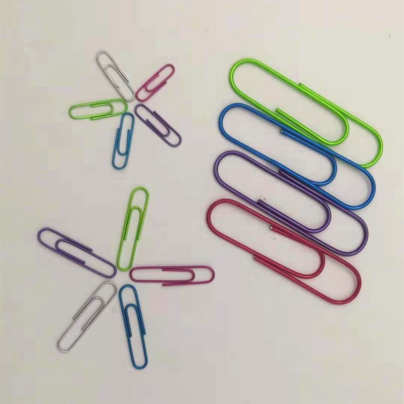 250 Pcs Paper Clips with Plastic Box Coated Large Paper Clips Paperclips Great for Office School Document Organizing