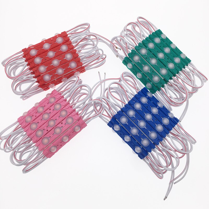 Module LED 12V étanche 2835, 3 diodes 1.5W, moulage par Injection, haut lumen, modules d&#39;éclairage super lumineux, 20 pièces/lot