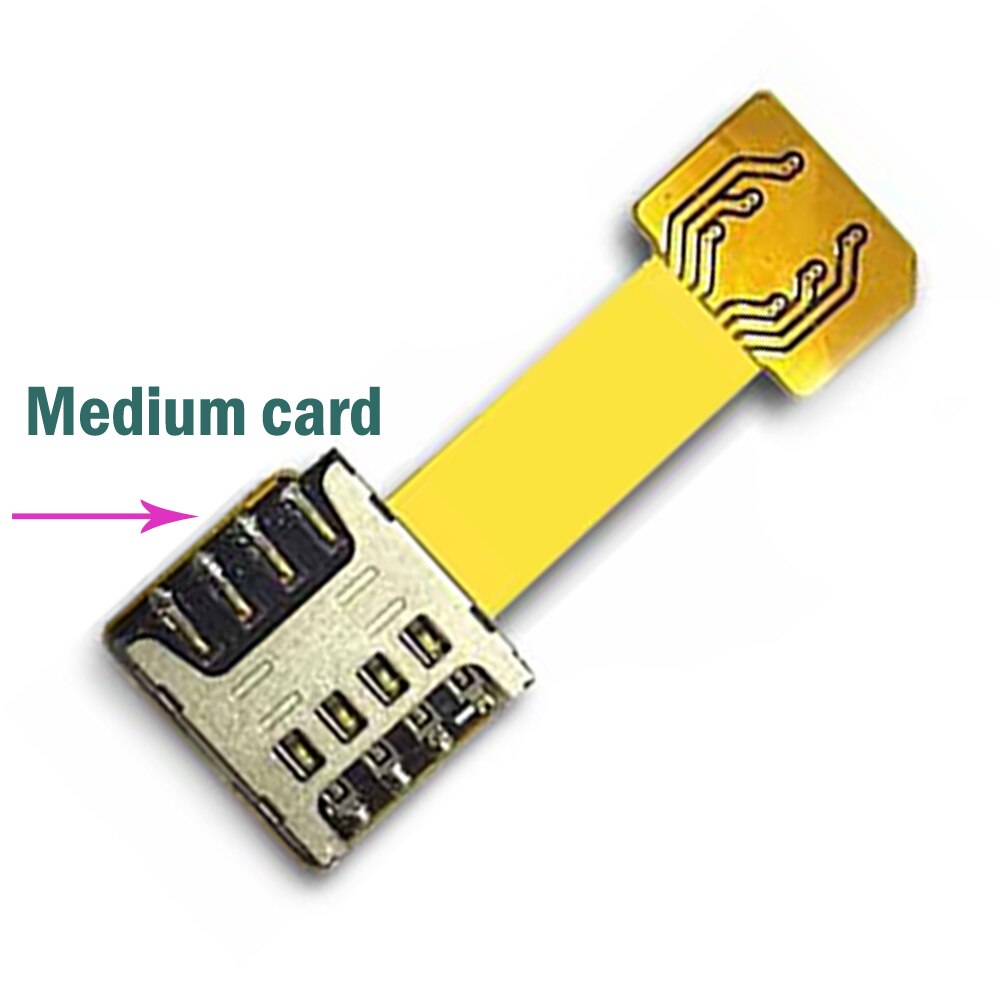 Powstro Dual Micro SD Adapter Micro SIM Card Hybrid Double for Android Extender 2 Micro Extension Adapter for Xiaomi 4S 5S PLUS: Mid