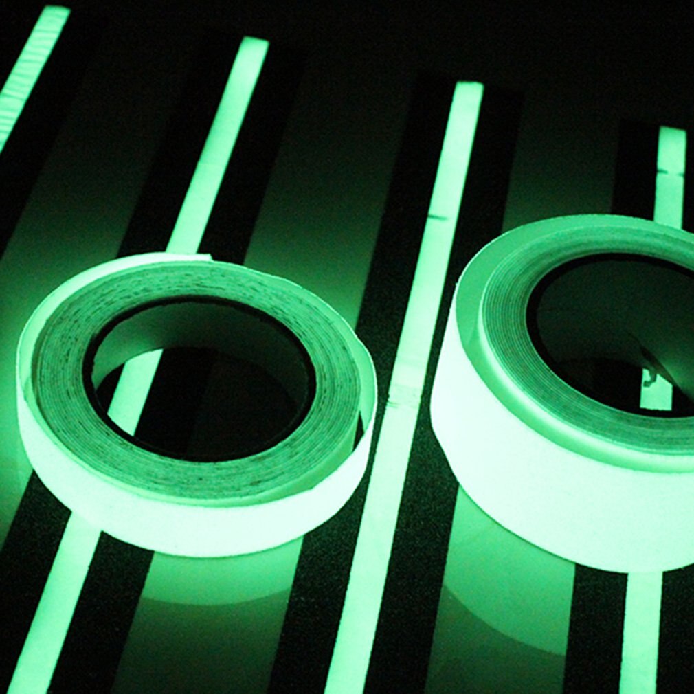 10M 10Mm Lichtgevende Tape Zelfklevend Waarschuwing Tape Nachtzicht Glow In Dark Veiligheid Veiligheid Thuis Decoratie tapes