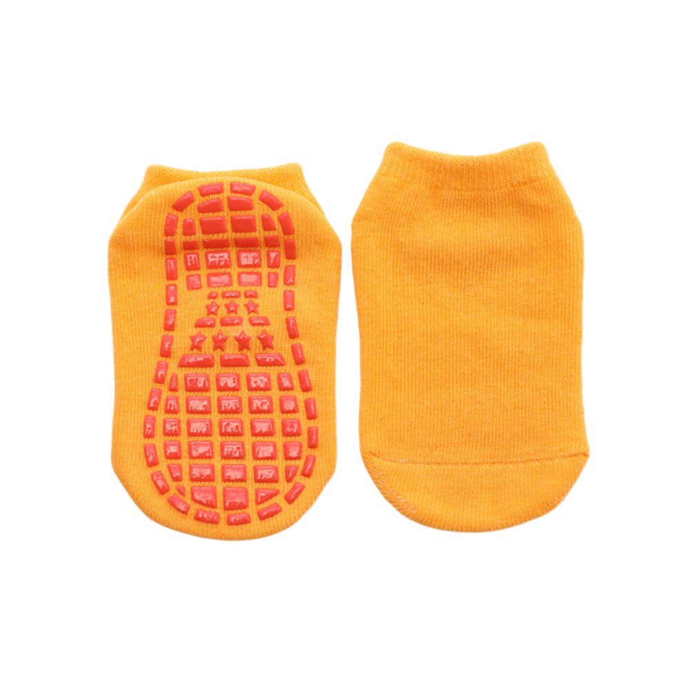 Meias de algodão infantis, meias de algodão para meninos e meninas, antiderrapantes, cor sólida, respiráveis, elásticas, esportivas, grossas no tornozelo nova varal