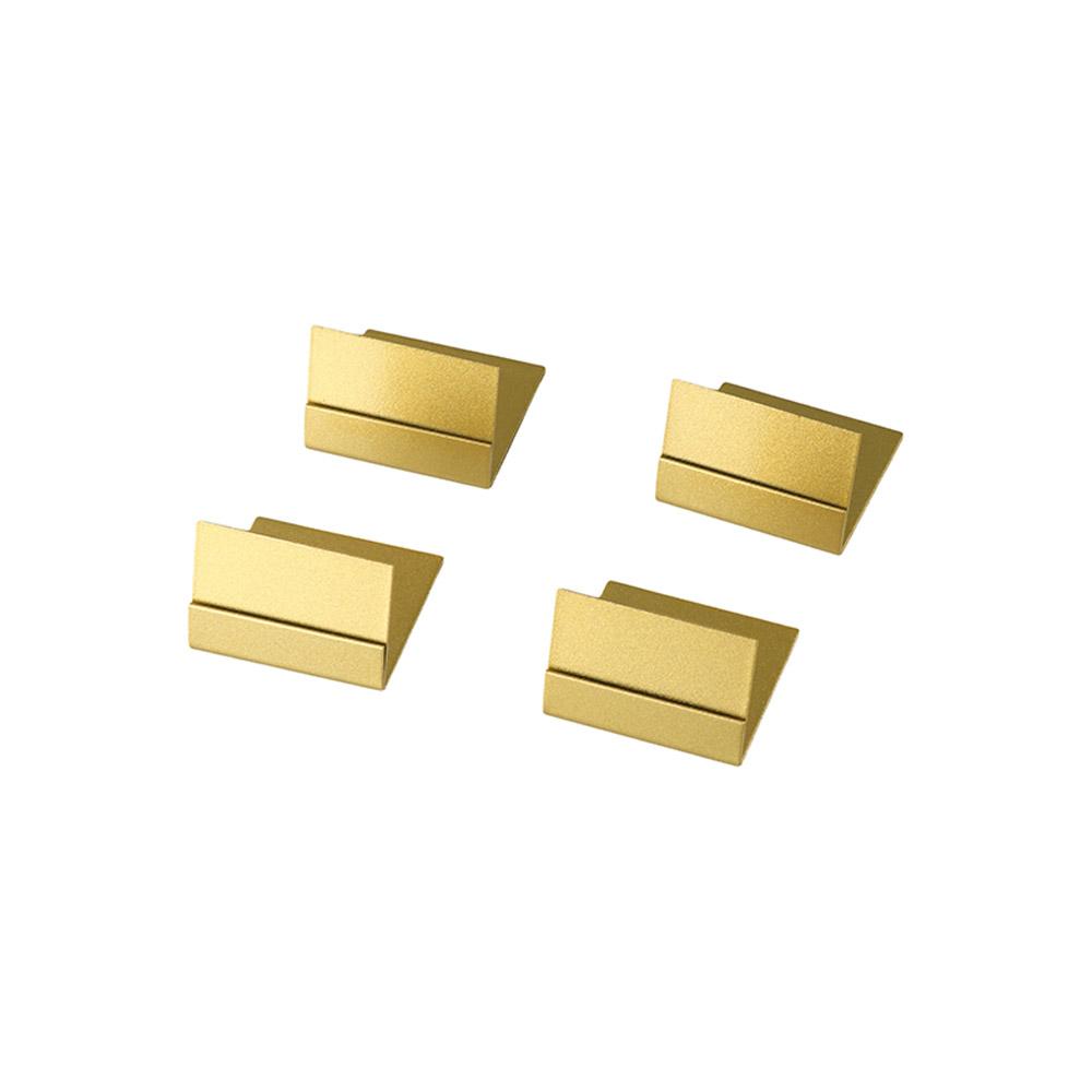 Feestartikelen metalen naamkaartjeshouder met clip, doe-het-zelf gouden plaatskaarthouder, duurzame prijskaartjes, diner feest