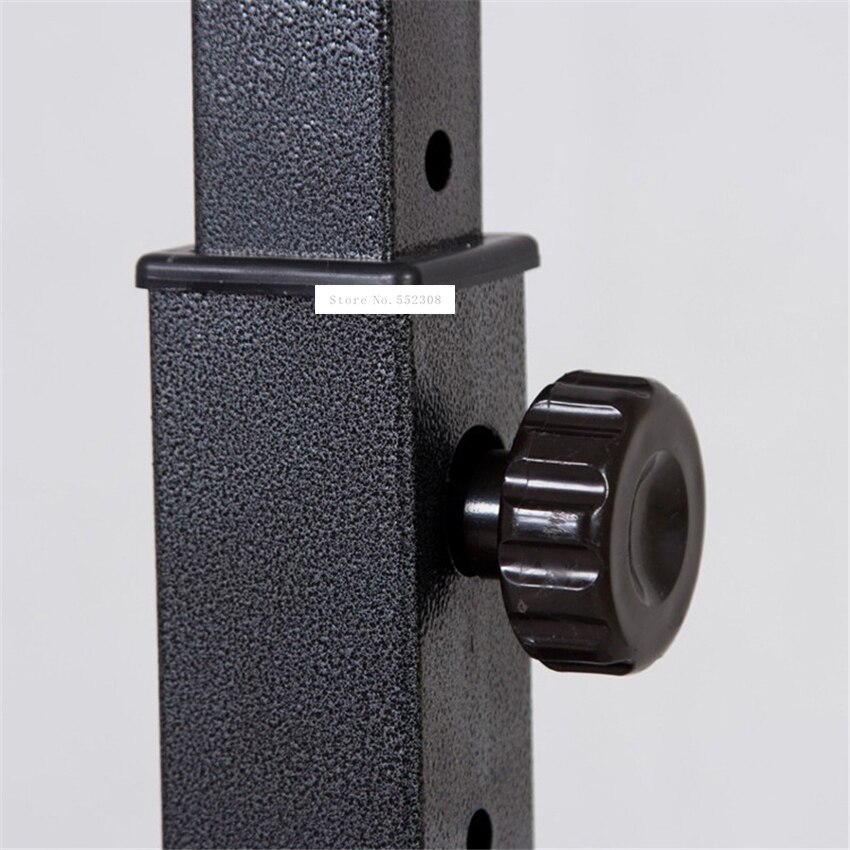 Supporto per bilanciere in acciaio sollevamento pesi bilanciere diviso supporto per cremagliera tozzo bilanciere regolabile in altezza semi-telaio attrezzatura per il fitness al coperto