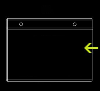 A4 Clear Vinyl Bestandsmap Pouch Muur Document Display Menu Cover Met Opknoping Gaten: 5