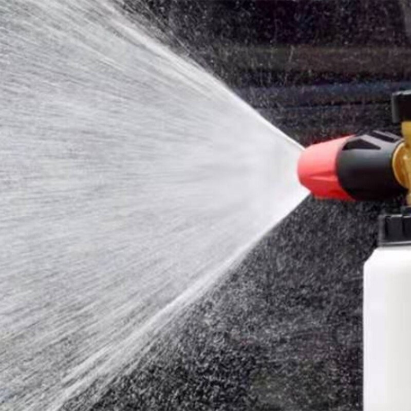 1/4 Adjustable Snow Foam Lance Washer Bottle High Pressure Car Wash Jet Bottle Adjustable Foam Nozzle Open Column Shape