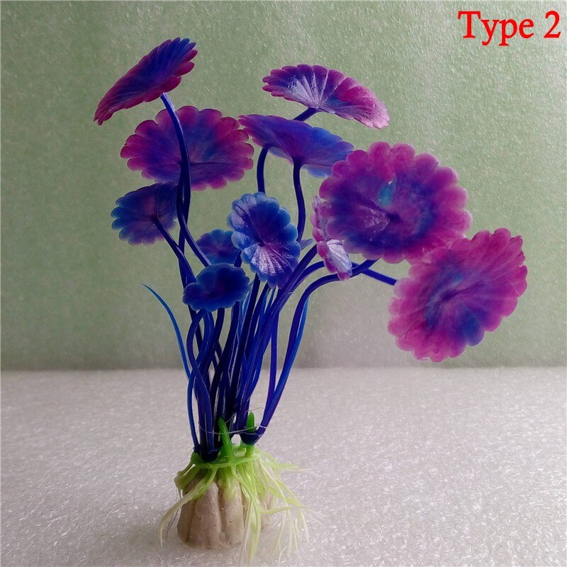 1 stk plastik akvarieplanter plantas kunstige vidunder fisk plante tilbehør akvarie ornament indretning