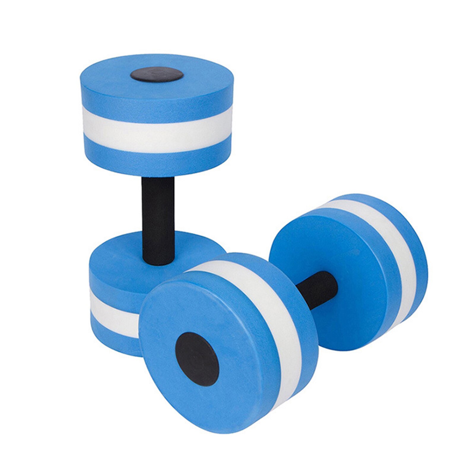Water Aerobics Dumbbells Eva Aquatic Barbell Fitness Aqua Zwembad Oefening Draagbare Outdoor Oefening Halter Fitness Gereedschap: Blue