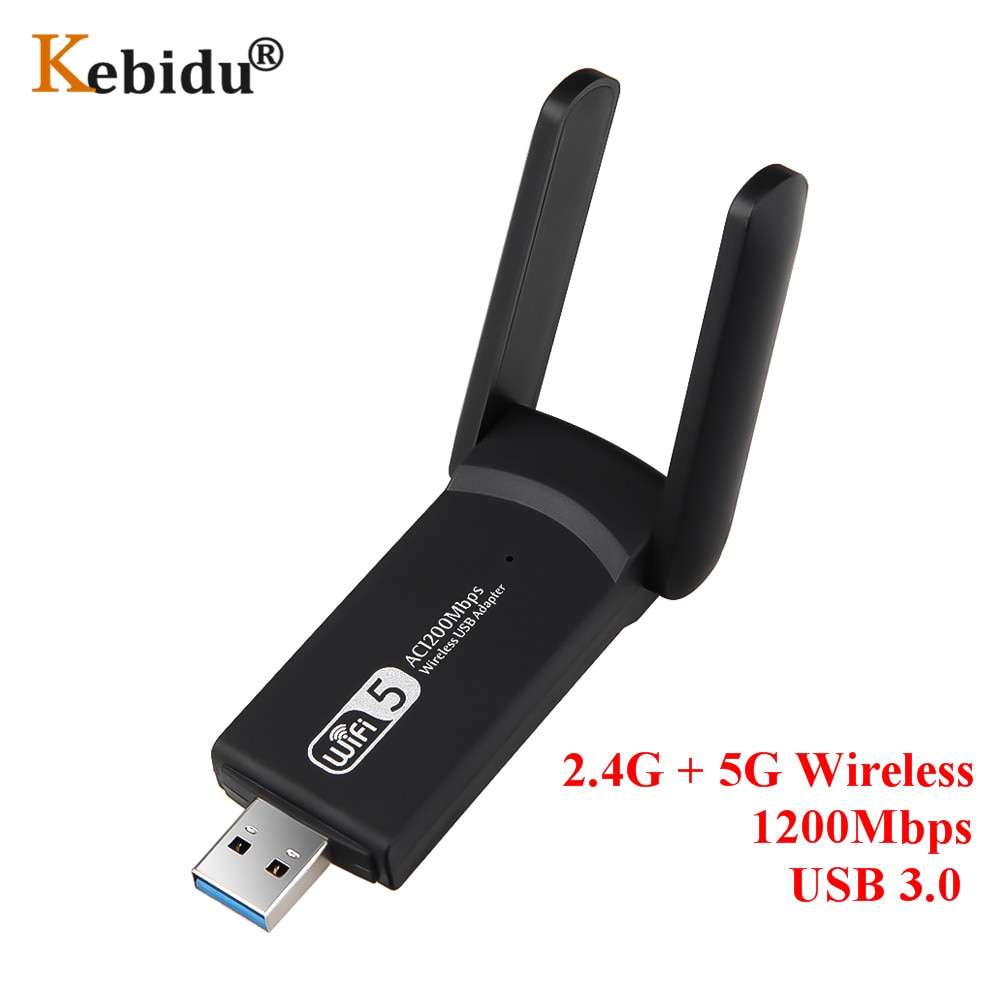 USB 3,0 Wifi Adapter 2,4G 5G 802,11 AC Antenne 1200Mbps Wifi USB Ethernet Netzwerk Karte Dual Band wireless Wifi Dongle Empfänger