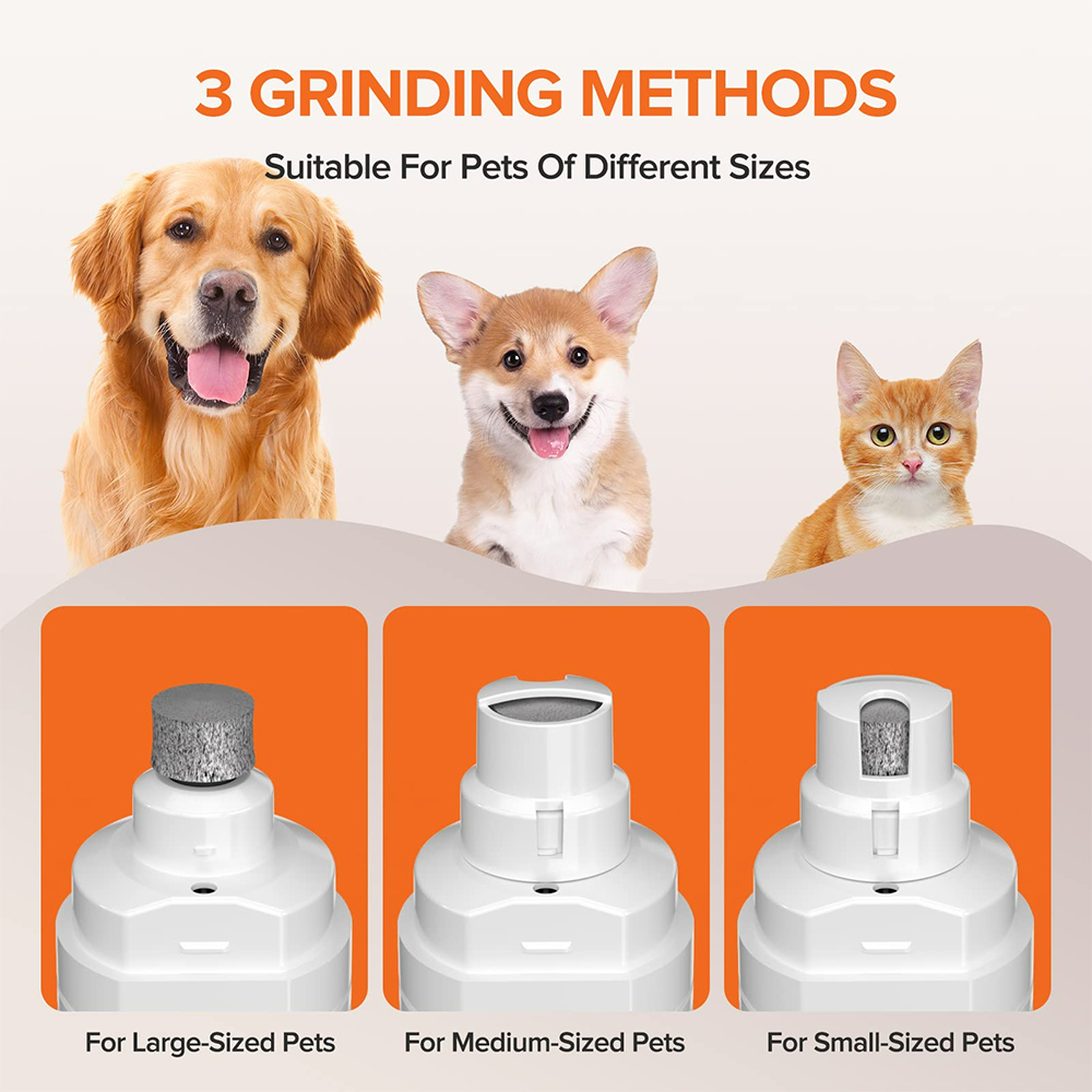 Cortaúñas eléctrico para mascotas, recargable por USB, silencioso con luces, patas de gato, herramientas de aseo para gatos, perros, amoladora de patas