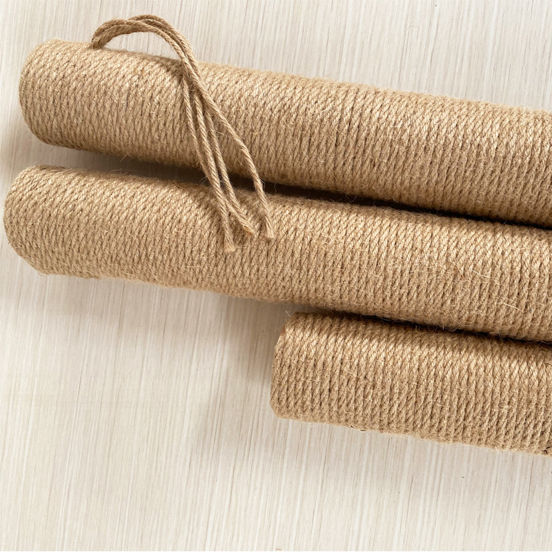 1pc Cat Scratching Post Cat Tree Sisal Solid Wood DIY Cat Climbing Frame Replacement Post Accessories Kitten Toy Pet Furniture