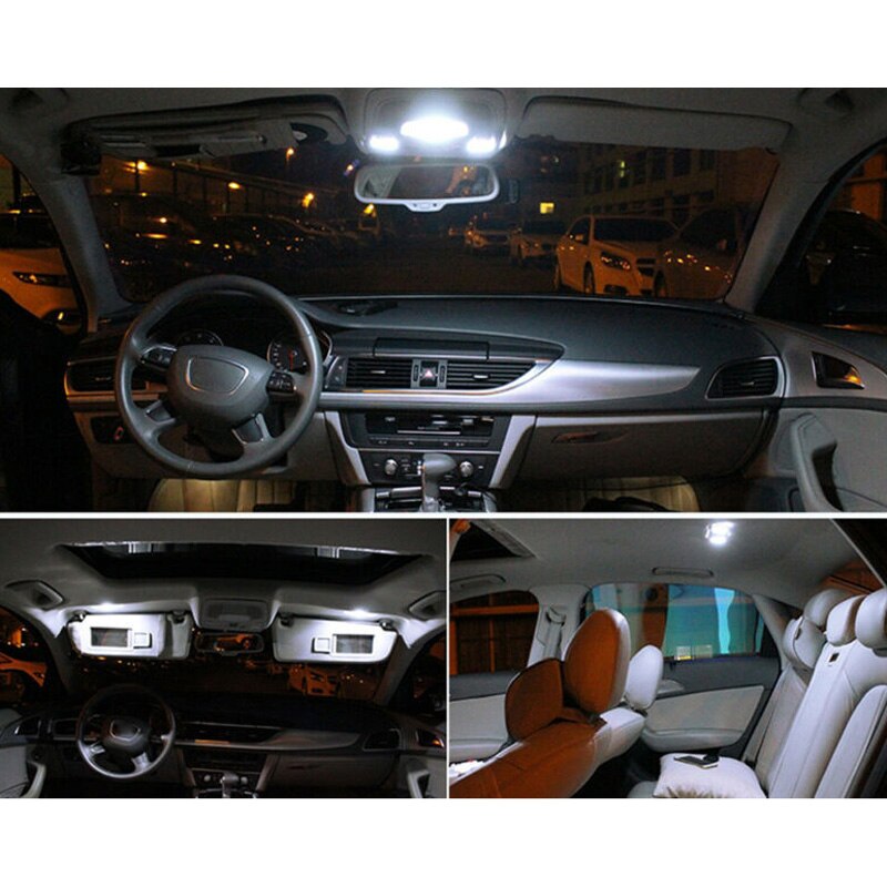 Superheldere auto led-verlichting 6000k 12 set voor ram 1500 interieur wit