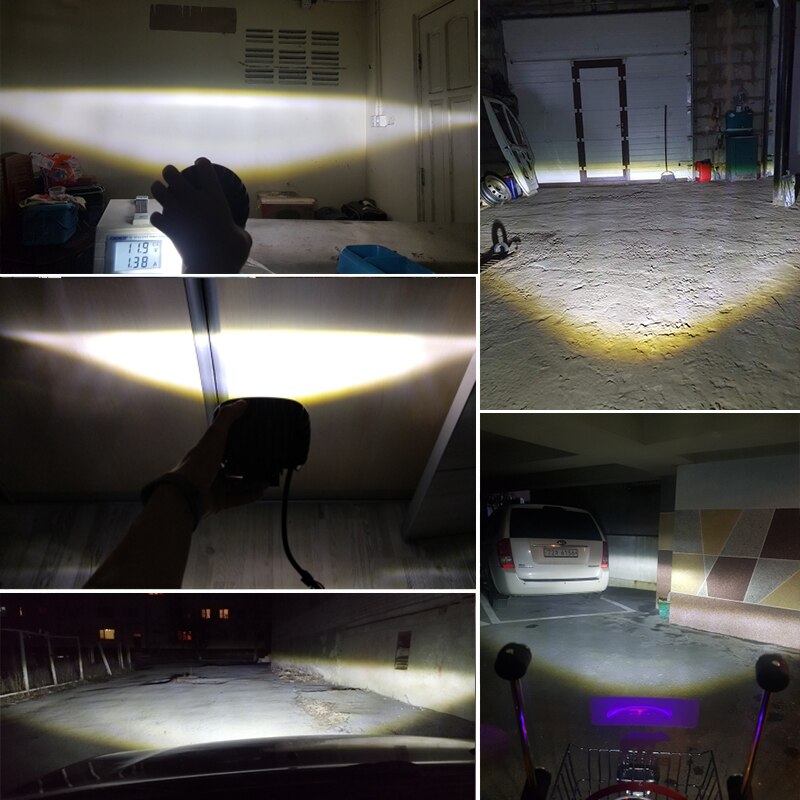 Nlpearl lysstang/arbejdslys 6d linse led angel eyes tågelygter led arbejdslys bar til 4 x 4 offroad lastbil båd atv led bar 12v 24v