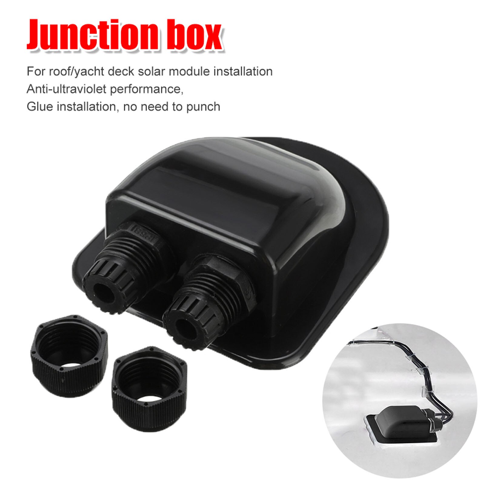 1PC Plastic Junction Box Project Instrument Case Outdoor Indoor DIY Durable Solar Battery Panel Tools Electric Enclosure Cable