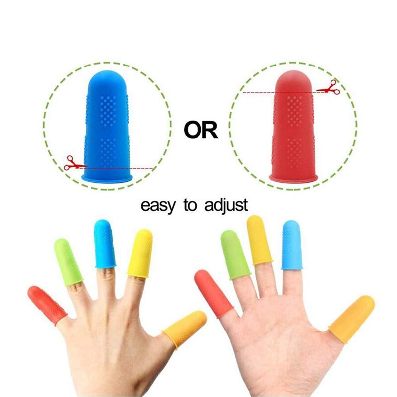 Yo -15 stk limverktøy fingerkapper silikon fingerbeskyttere for lim voks kolofonium harpiks honning lim scrapbooking