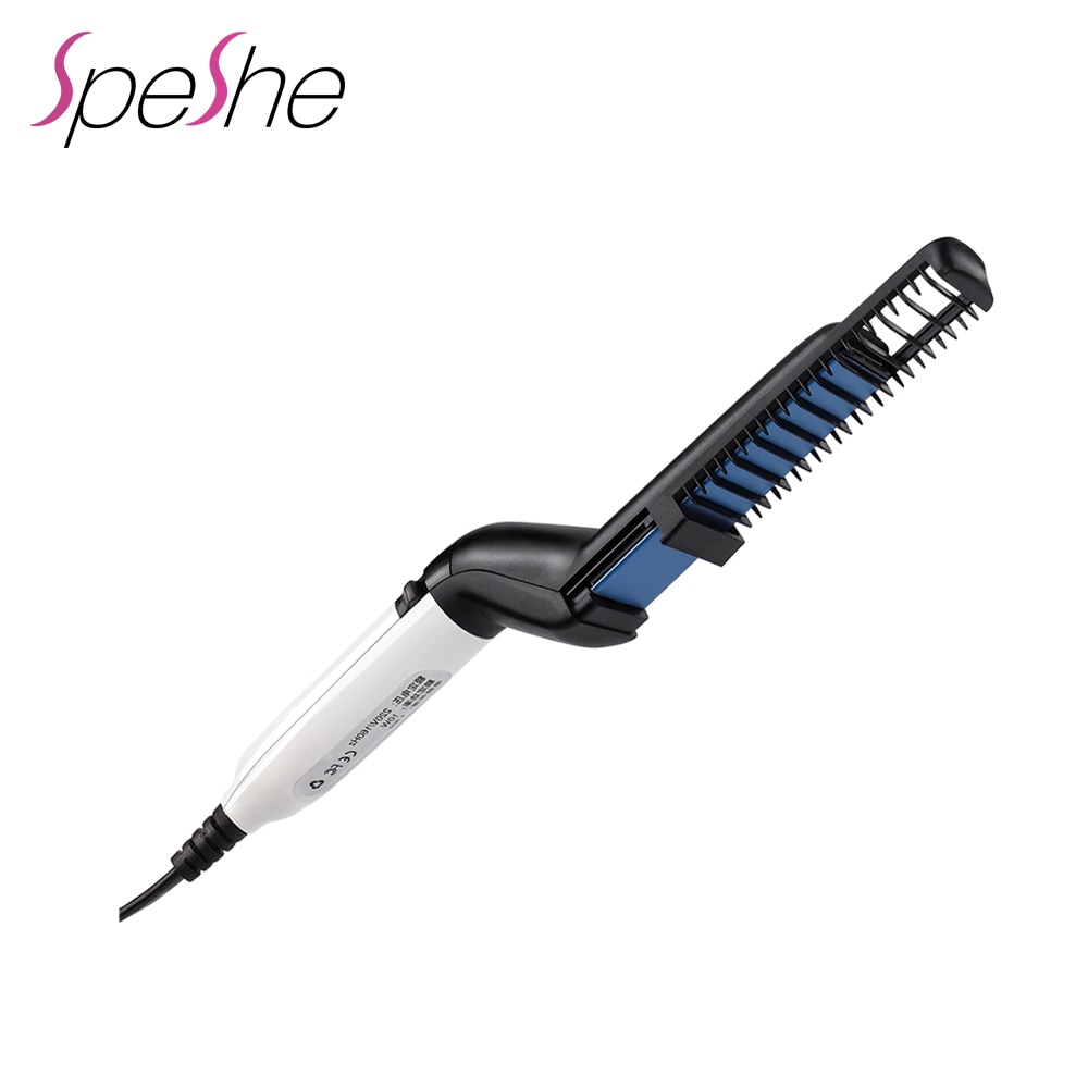 Multifunctional Beard Straightener Brush Electric Hair Straightening Comb For Men Quick Straighten Hair Heating Styling Tools