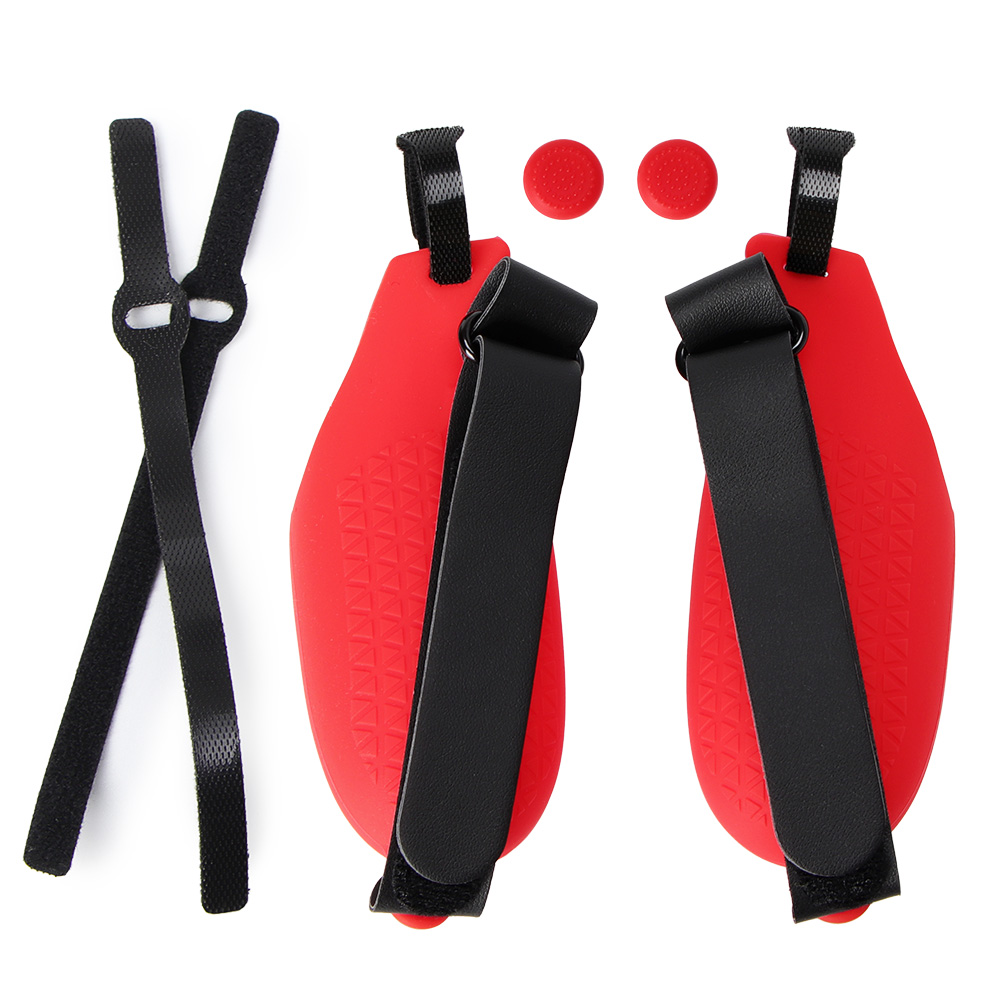 Oculus Quest 2 VR Protective Cover VR Touch Controller Silicone Cover Skin Handle Grip For Oculus Quest 2 Accessories: red1