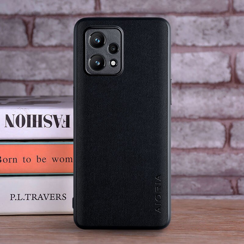 Case for OPPO Realme 9 Pro Plus Realme 9i coque Luxury textile Leather soft hard phone cover for oppo realme 9 pro case funda