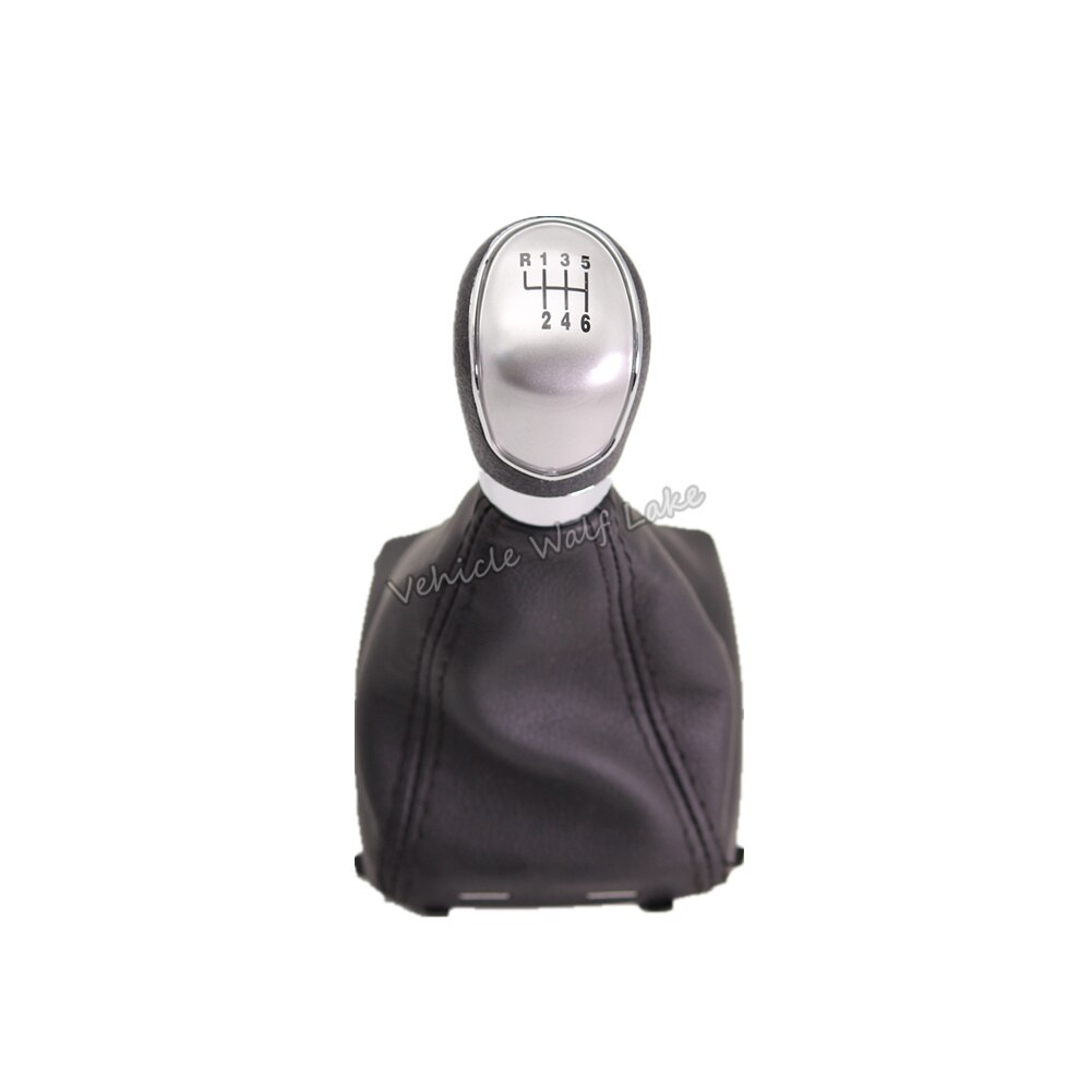 For Ford Fiesta CarStyling Silver Black Gear Shift Knob 5 Gear 6 Speed