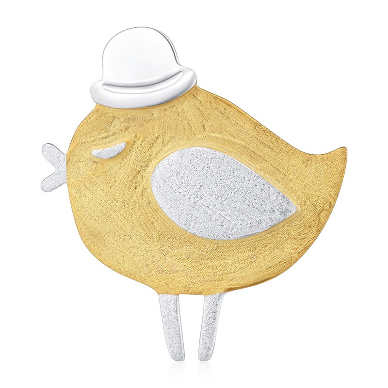 loto divertimento vero 925 sterlina d'argento naturale fatto a mano bene gioielleria amabile signore uccello design spille spillo Broche per donne