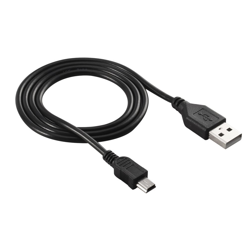 Cabo USB 2.0 macho A para mini B 5 pinos, alta velocidade, 80 cm, carregamento para câmeras digitais, cabo carregador de dados USB permutável preto quente: Default Title