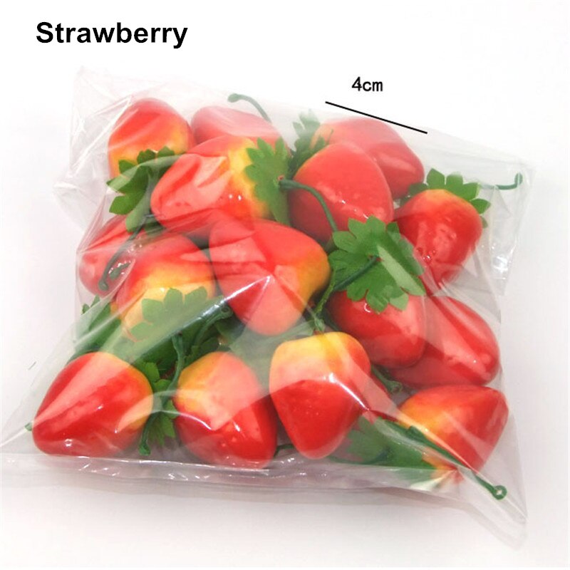 20 Pcs/Lot Artificial Fruits Vegetables Mini Foam Simulation Fruit Home Table Decoration Photo Props