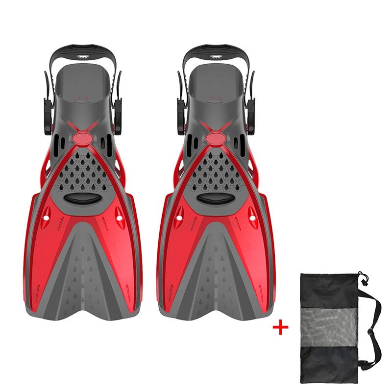Simfenor vuxen justerbara bärbara flexibla simfötter skor fotkläder snorkling simning & dykning