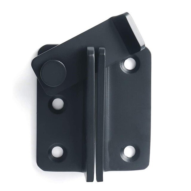 Stainless Steel Black Free Punching Wardrobe Door Bolt Latch Drawer Lock Safety Brushed Surface Anti-corrosion Explosion-proof: Small Right