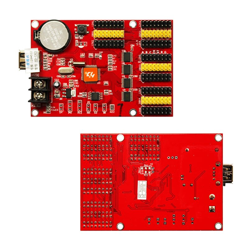 Huidu U63 HD-U63 Usb-poort Huidu P10 Led Display Controlekaart, max 512X128 Pixels P4.75/P10 Smd Led Module Controlekaart