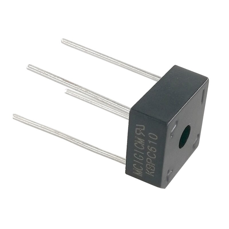 Mcicicm 5 piezas 6A 1000V diodo puente rectificador kbpc610