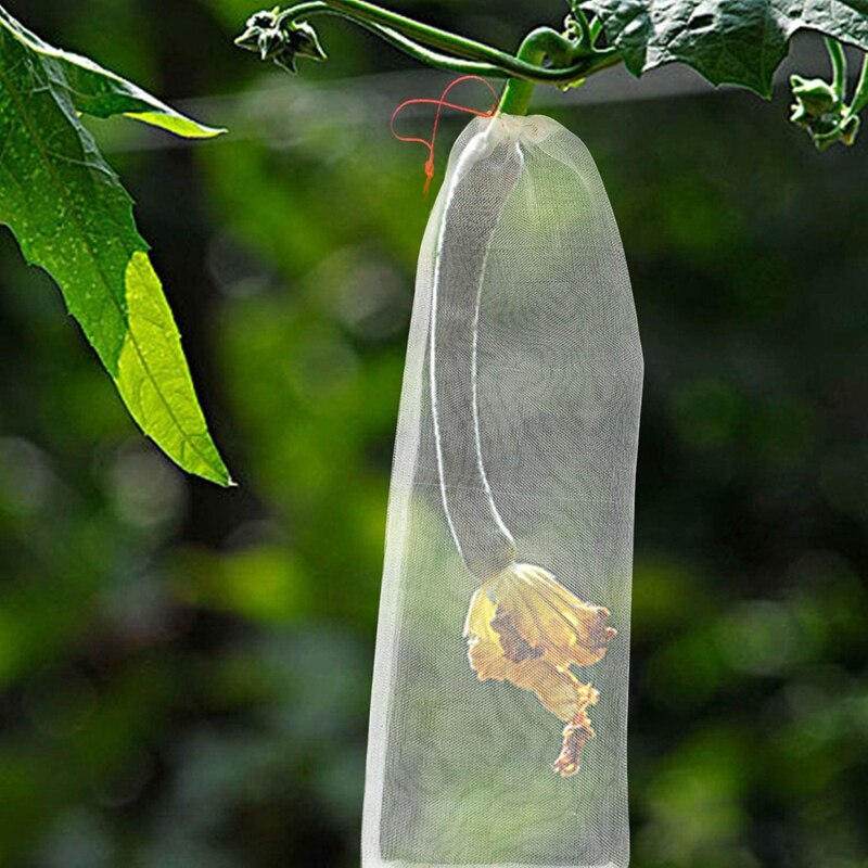 50 stuks netzakken, beschermzakken voor tuinfruitcompartimenten, gebruikt om druiven, vijgen, bloemen, zaden en groenten te beschermen