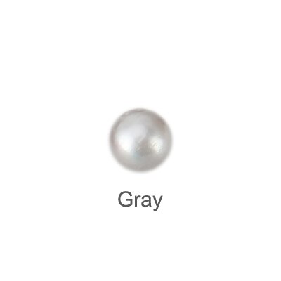 CLUCI 6-8mm Akoya Branello Della Perla per Le Donne Monili Che Fanno Coltivate Branelli Della Perla Delle Donne 16 di Colore Rotonda Akoya sciolto Perla SZ005SB: Gray