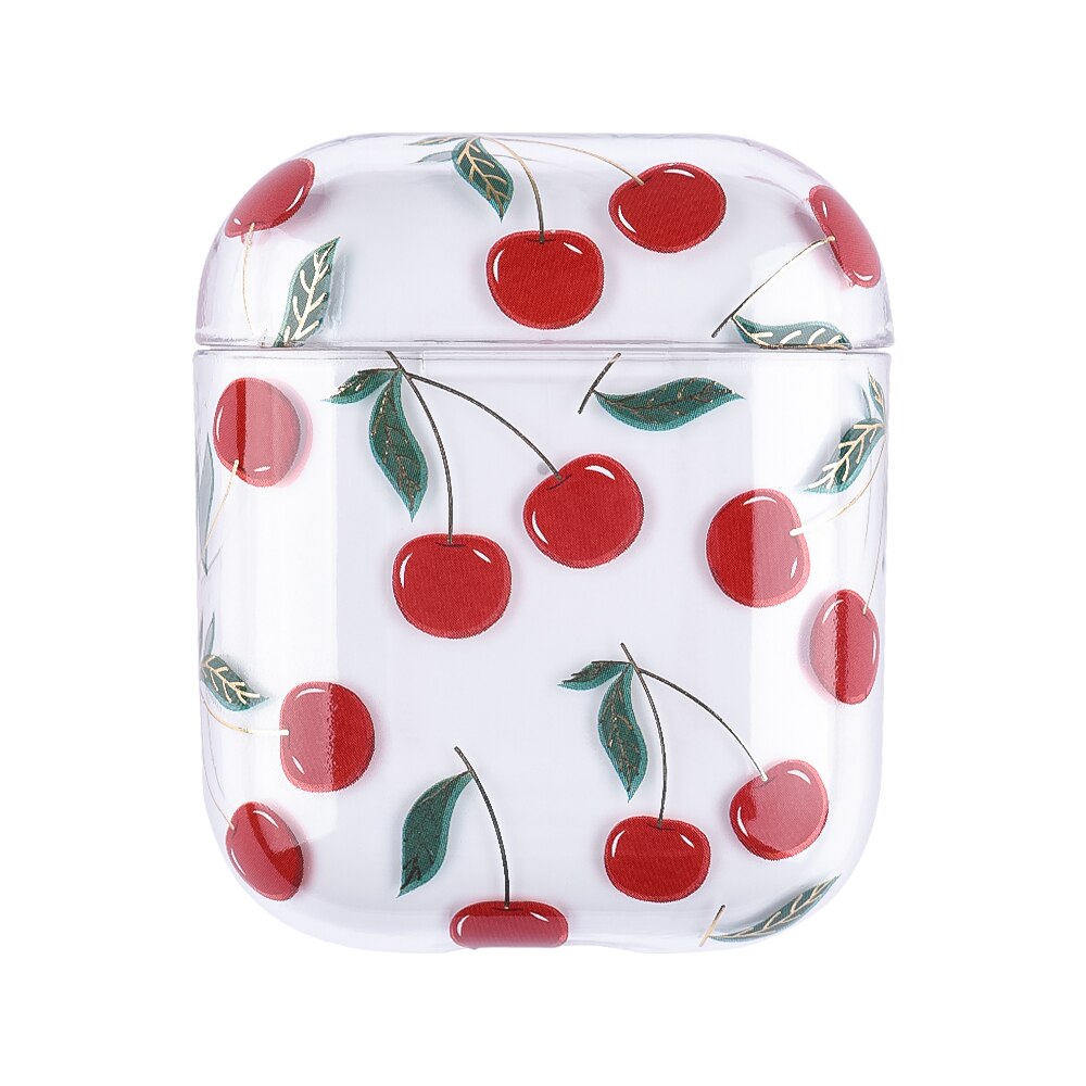 Frutas pc caso duro para airpods 2 1 fone de ouvido casos para airpods claro transparente capa do fone de ouvido: F05