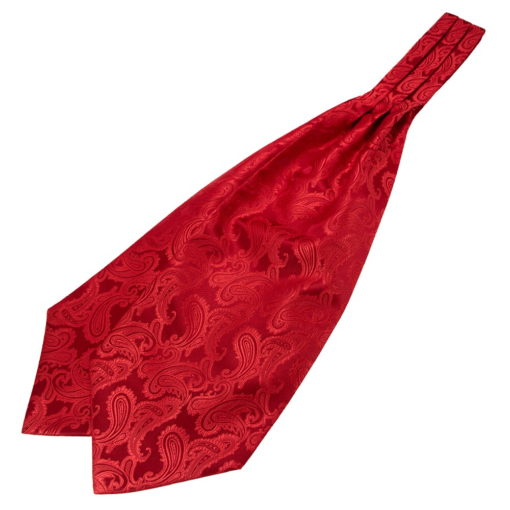 Lyxig herr vintage #39 cashew slips halsduk bröllop formell cravat ascot scrunch själv brittisk gentleman siden mjuk hals slips set