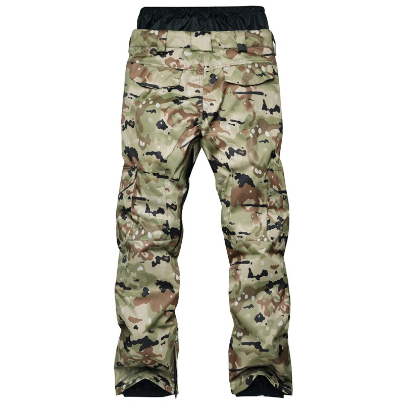 impermeable Snowboard camuflaje Pantalones Hombre invierno esquí Pantalones Hombre transpirable nieve pantalón masculino esquí pantalones-30 grados