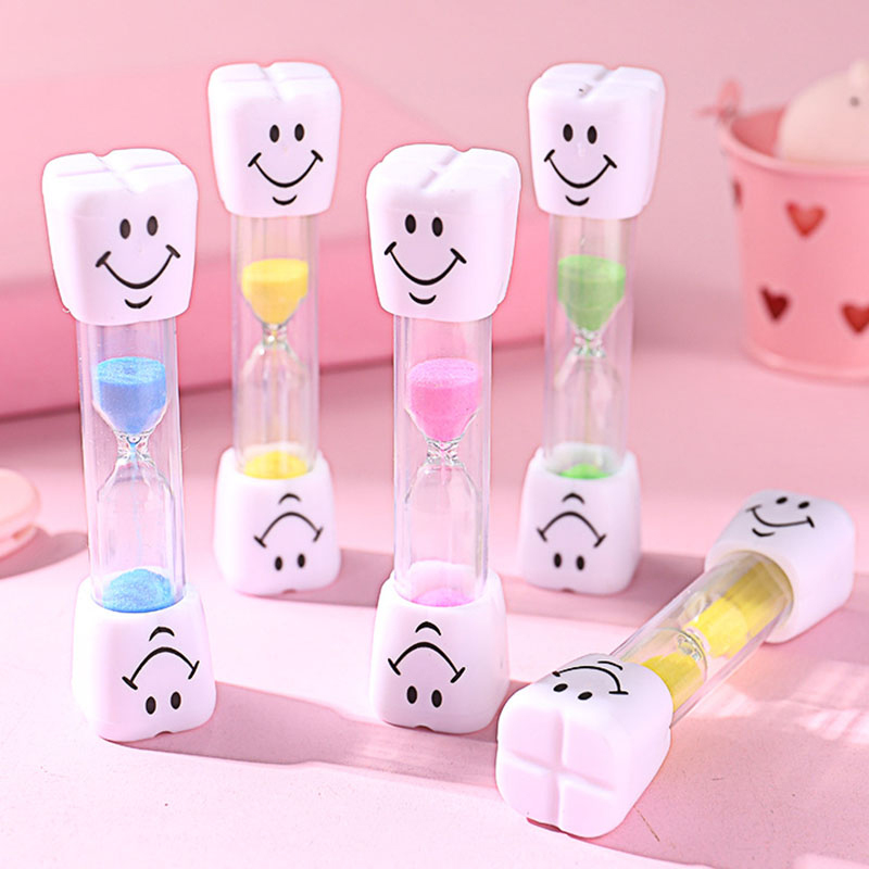 Kinderen Tandenpoetsen 3 Minuten Timer Lachend Gezicht Zandloper Decoratieve Creatieve Tijd Trechter Desktop Ornamenten Kids