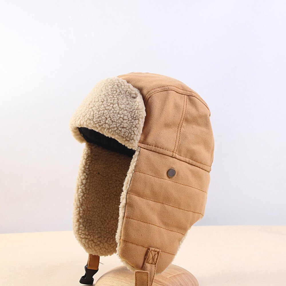 Outdoor Lei Feng Hoed Verstelbare Winter Rijden Hoed Unisex Ear Flap Cap Voor Fietsen Skiën (Kaki)