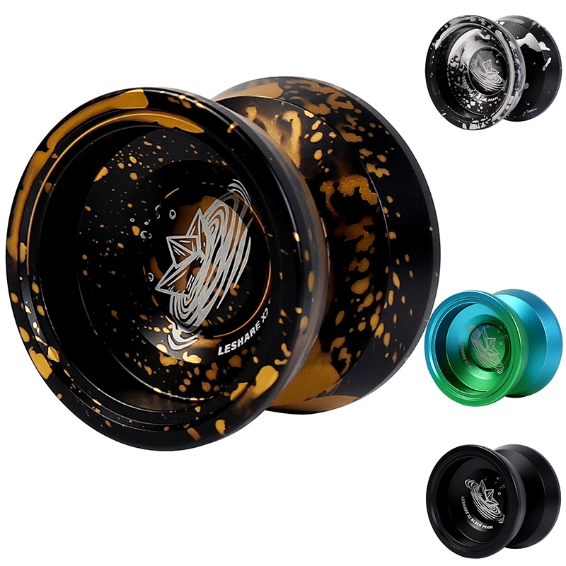 X2 Zwarte Parel Concurrerende Jojo, Yoyo Voor Beginners Legering Yoyo, Te Terugkeer En Practise Trucs