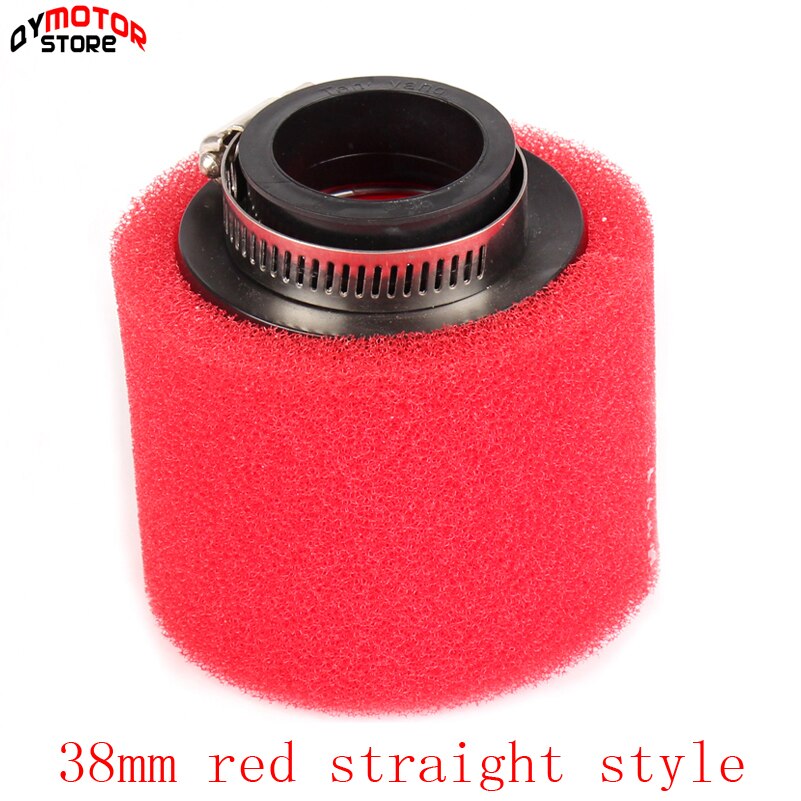 38Mm Atv Pit Dirt Bike 45 Graden Schuine Foam Air Filter Pod Cleaner 110cc 125cc Rode CRF50 XR50 Crf: 38mm red stright