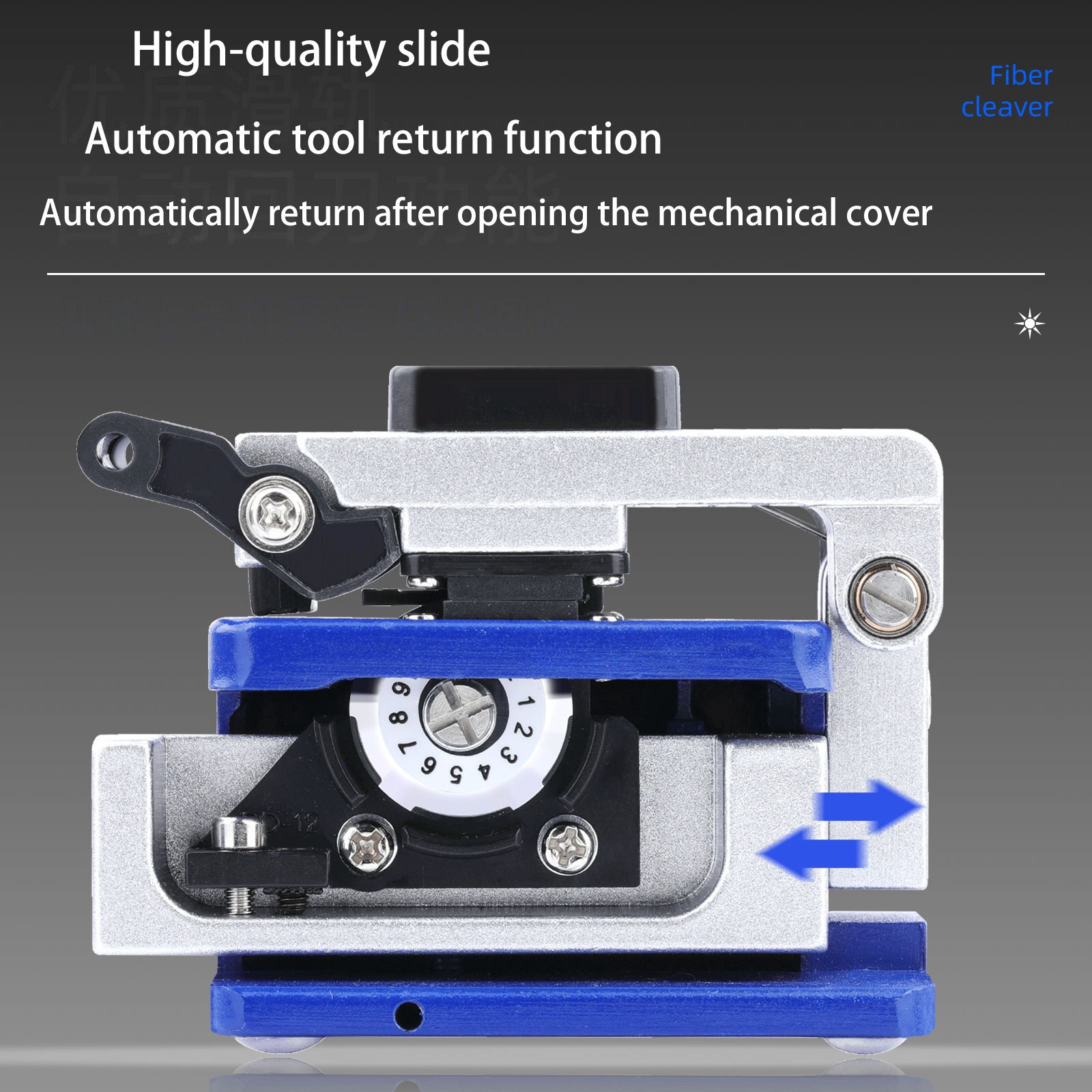 Hoge Precisie FC-6S Glasvezel Cleaver 5,0000 Keer Glasvezel Snijgereedschap 12 Oppervlak Mes Gereedschap