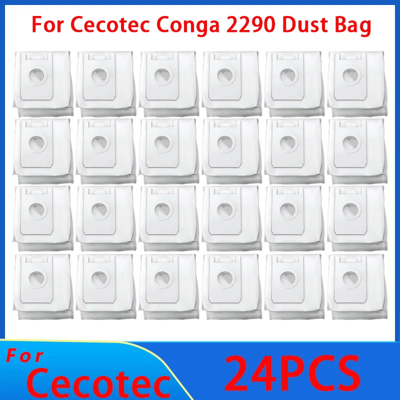Vacuum Cleaner Bags For Cecotec Conga 2290 Dust Bag Spare Parts Dirty bag garbage bag Robot Replacement Accessories: Light Grey