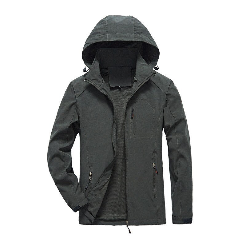 Chaqueta impermeable para parejas de deportes al aire libre chaqueta fina de primavera y otoño para hombres y mujeres de una sola capa resistente al viento impermeable: Verde / 4XL