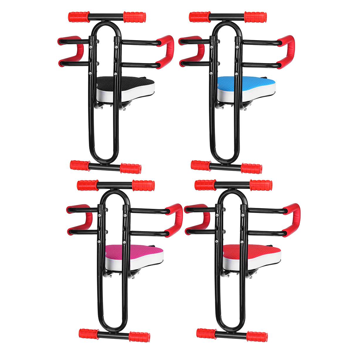 Selle de vélo détachable Tube en acier cadre de siège vélo électrique pliant siège avant selle enfants enfant enfant pliable plaque de siège