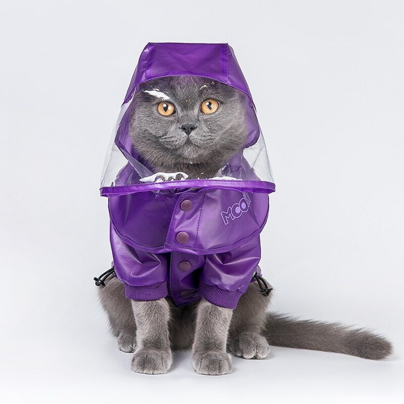 Chubasquero para perros, ropa para la lluvia, mono impermeable para cachorros, chaqueta con capucha pequeña, disfraz, paraguas, Bulldog Francés, abrigo para mascotas