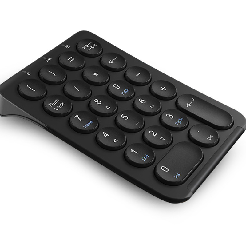 BOW 22 teclas teclado numérico inalámbrico teclado numérico Bluetooth recargable teclas redondas teclado numérico para ordenador portátil iPad