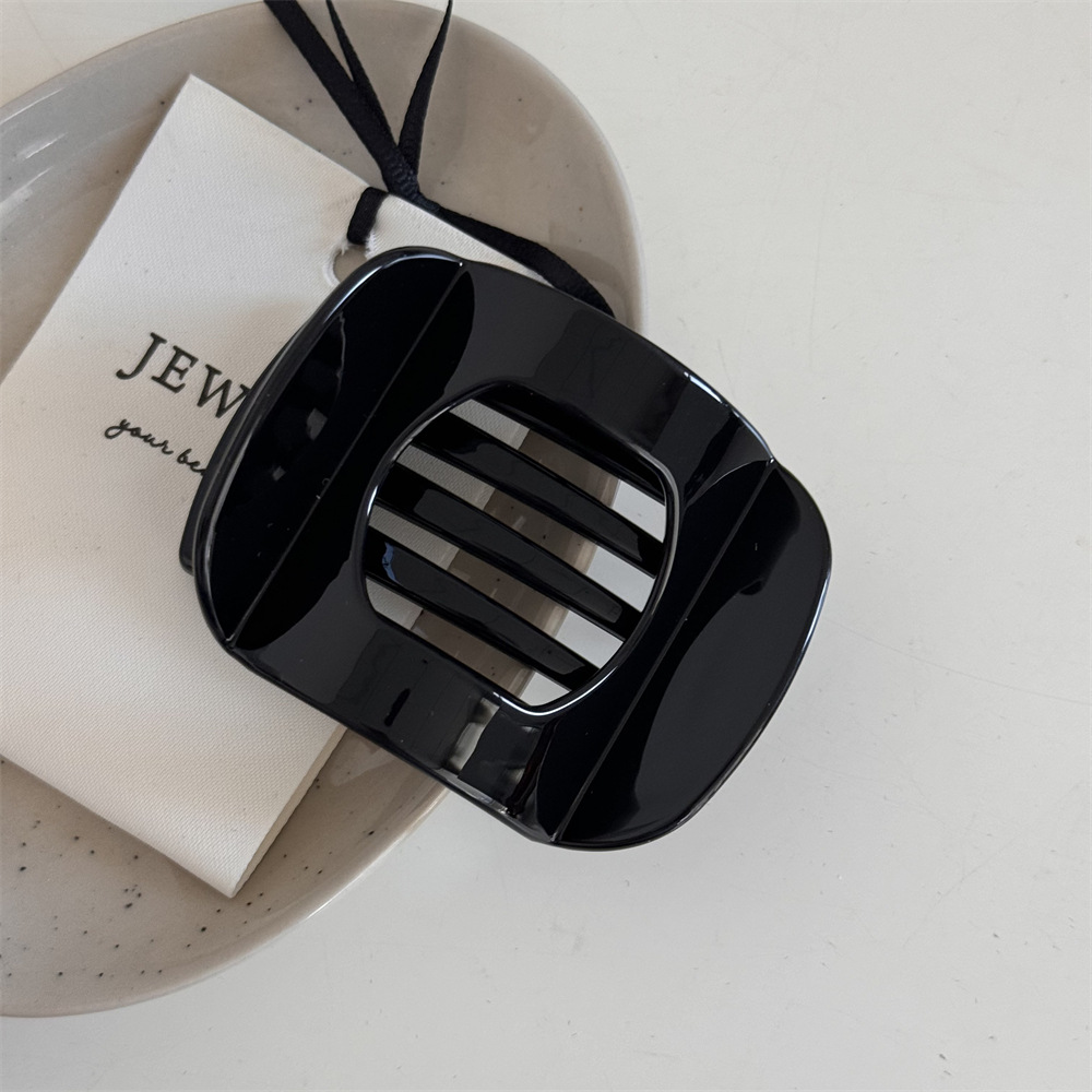 Pinzas en forma de garra para el pelo para mujer, horquilla geométrica con forma de arco, tocado , accesorios para el cabello: Plata