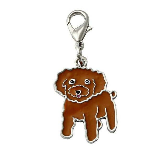Disco de identificación para perro colgante de 25mm con placa de identificación de Mascota, accesorios de esmalte, Collar con etiqueta para perro, etiquetas de identificación en 15 colores: B2