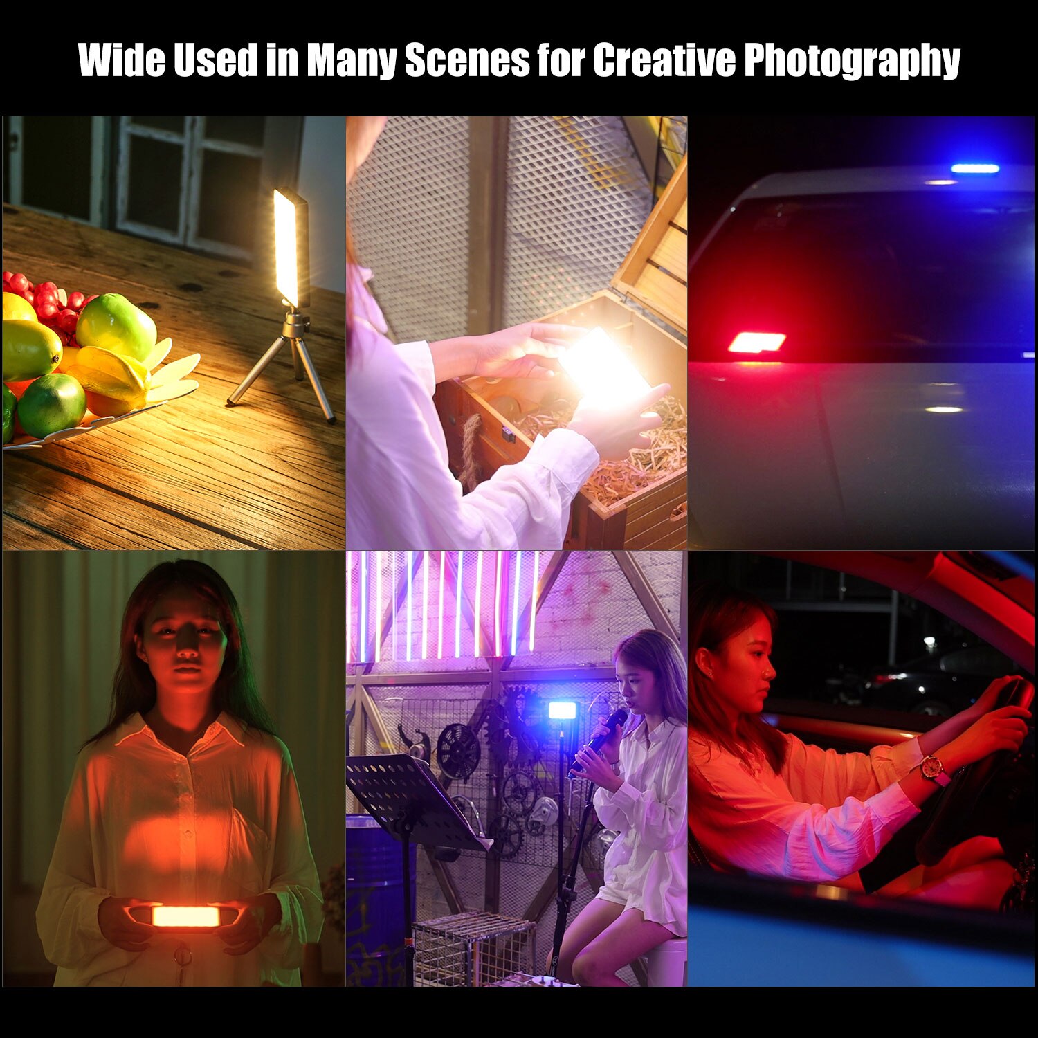 Weeylite  rb08p bærbar fuldfarve rgb led video lys 2500k-8500k fotografering fyld lys cri 95+ 8w til studiefotografering