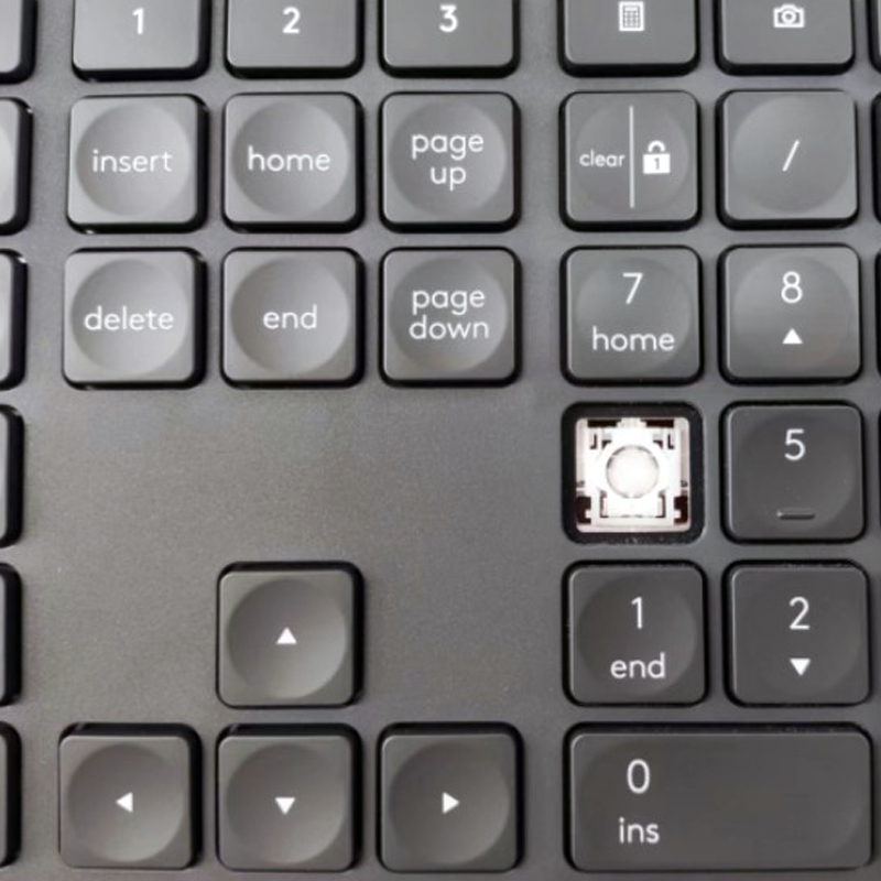 Clavier d'ordinateur portable pour Logitech Craft MX, capuchon de clavier et charnière de remplacement noir gris